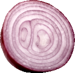 Cut red onion